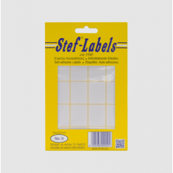 STEF ΕΤΙΚΕΤΤΕΣ ΑΥΤΟΚΟΛΛΗΤΕΣ 024x032mm 20/Φ. ΛΕΥΚΕΣ 40Φ.